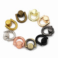 Metal D Ring Stud Side Clip Buckles Bag Screw Nail Rivet Strap Connector Hang Buckle DIY Purse Leather Bag Accessories