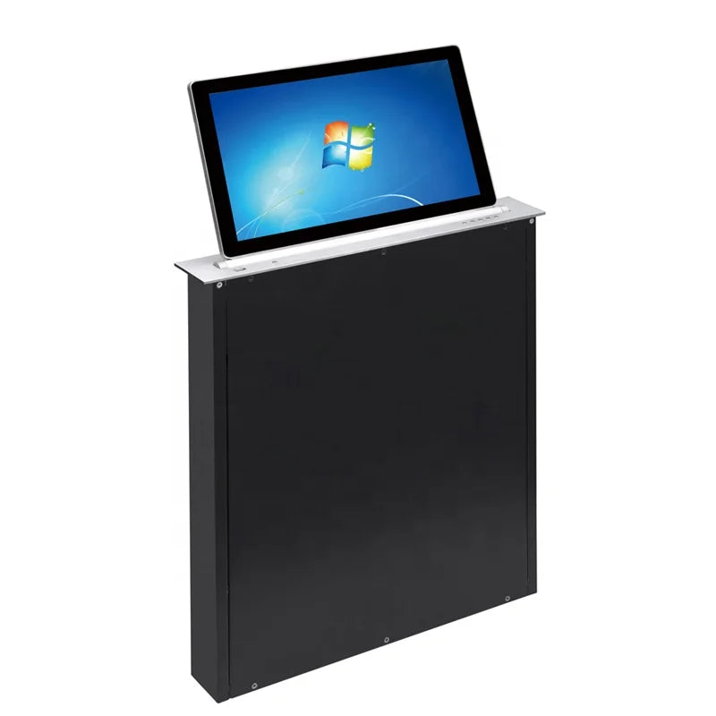17.3 Inch Paperless Meeting System Back Screen Hidden Motorized LCD Monitor Lift for Paperless Conference System