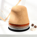 Custom Various Colors and Sizes Colourful  Wool Fisherman Hat Body Cone Top Bucket Hats