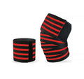 Custom Logo Fitness Sports Knee Brace Gym Breathable Elastic Compression Weightlifting Power Lifting Knee Wraps
