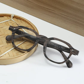Wood Grain Acetate Eyewear Optical Men Eyeglasses Frames Vintage Optical Frame for Men