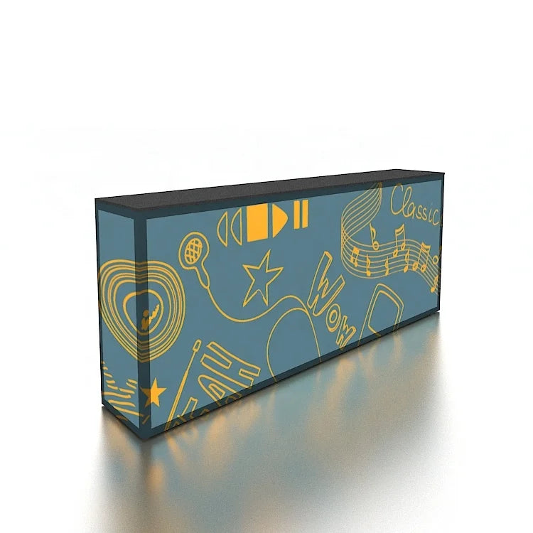 New Design 6ft Portable Trade Show Advertising Frameless Aluminum Lockable Seg Backlit Modular Promotion Counter