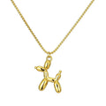 18K PVD Gold Surgical Stainless Steel Necklace Animal Dog Pendant Fashion Women's Jewelry and Accessory for Gifts Women