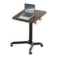 ADA PC Table Height Adjustable Mobile Laptop Convenient Sit Stand Desk Rolling Cart for Home and Office