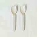 Eco-friendly Disposable White Outdoor Spork Biodegradable Plastic Tea Spoon BPI Certified Giveaways