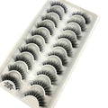 10 Pairs 6D Faux Mink Luxury Handmade for Natural False Eyelashes 25-30 Wears Makeup Eyelash Extensions Bulk Wholesale