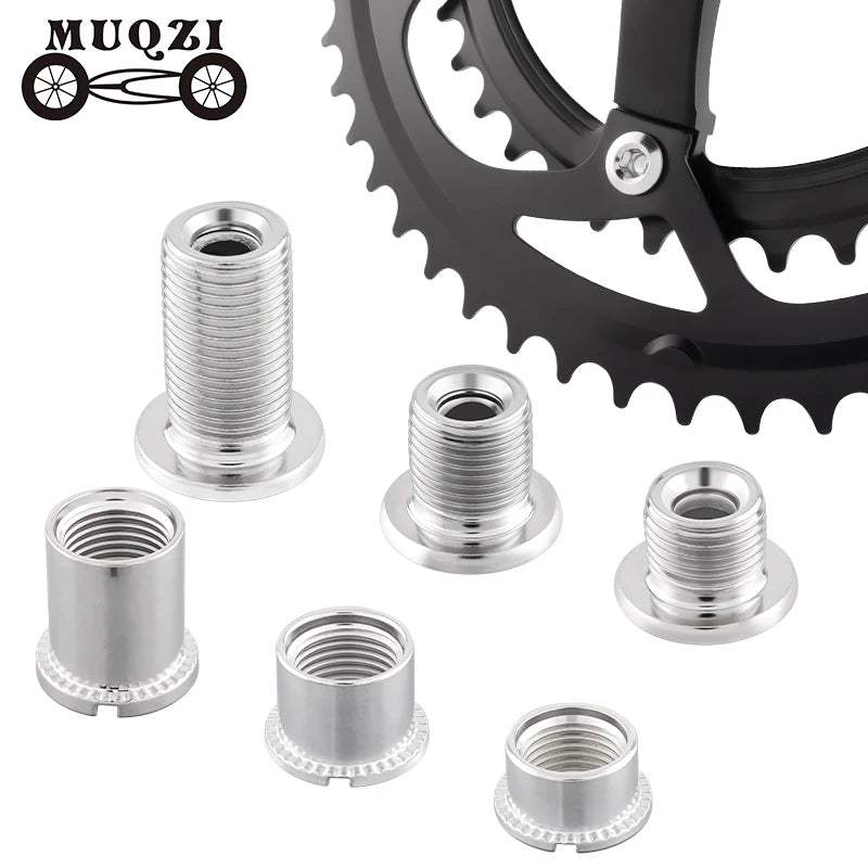 MUQZI Custom Bicycle Chain Wheel Bolt Single Double Three Disc Crank Screw MTB Road Bike Chainrings Bolts