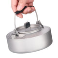 Titanium Tea Kettle 0.6L  Portable Outdoor Coffee Teapot Kettle Coffee Pot Camping Hiking Picnic BBQ Kettle Water Teapot