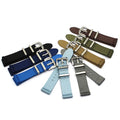 Premium Quality Two Pieces Fabric Nylon Loop Watch Strap Braided Luxury Seatbelt Nylon Watch Band for Different Watch