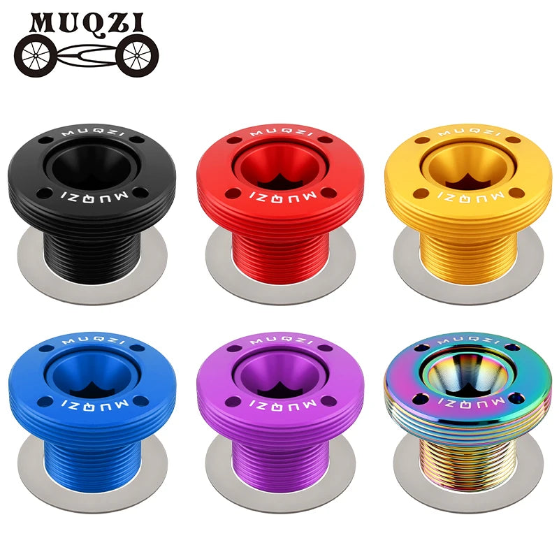 MUQZI Aluminum Alloy Mountain Bicycle Crank Lock Screw M18 Crank Cover Bolt for Sram DUB Crank