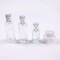 Customize Unique Shape Clear Transparent Pump Bottle 30g 50g 30ml 100ml 120ml Customized Color Lotion Bottle for Cream Set