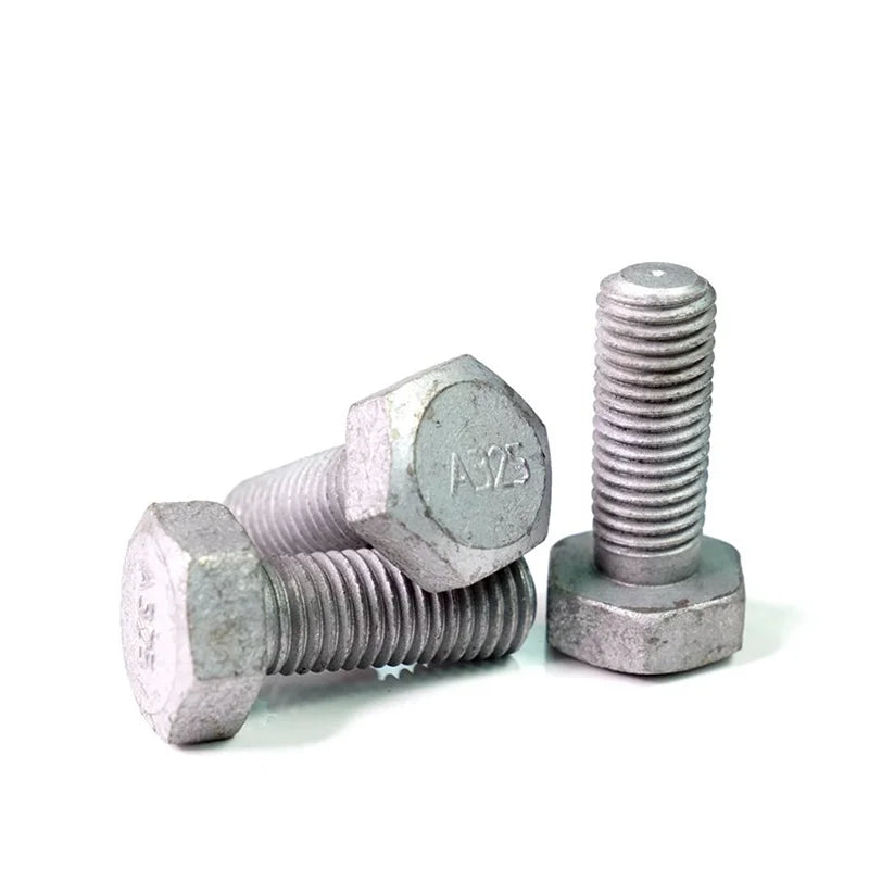 Hot Dip Galvanized High Zinc Plated Tension A325 Heavy Hex Bolt with Nut and Washer for Power Tower