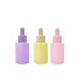 30ml 50ml Frosted Glass Flat Shoulder Matte Serum Dropper Bottle Box for Skin Care Cream Essential Oil Essence Packaging
