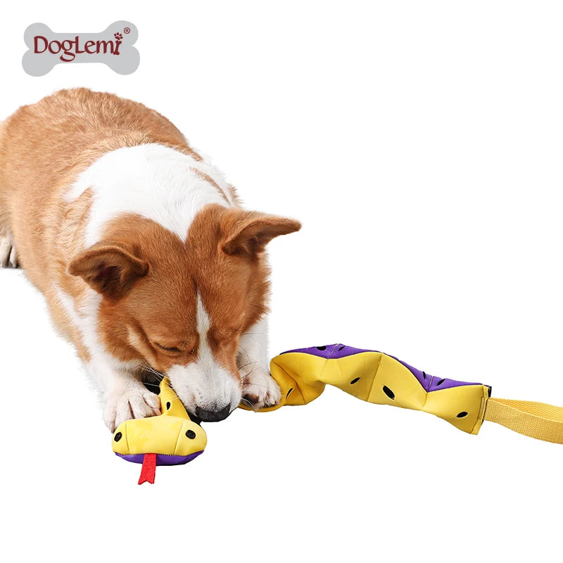 Lifelike Snake Design Cotton Strap Dog Toys Eco-Friendly Luxury Christmas Pet Toys Comfortable Interactive Movement Classic