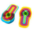 Kitchen Accessories 6-pieces Set Plastic  Measuring Cup  Baking Colorful Combination Measuring Spoon Set  with Home and Kitchen