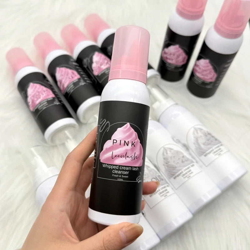 Private Label 100ML Vegan Cruelty-Free Eyelash Cleaning Cream Shampoo Sensitive Eye Shampoo Beauty Tool Made From Plastic