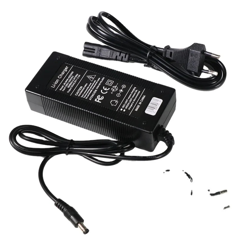 New Image EU Warehouse 42V 2A Charger With DC 5.5 *2.1 CE Scooter Charger for Kugoo S1/ G2 Pro/ Fiido E-bike Charger