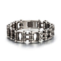 Wholesale Man Jewelry Bike Chain Bracelet Retro Black Stainless Steel Bracelet Bicycle Bracelet for Men