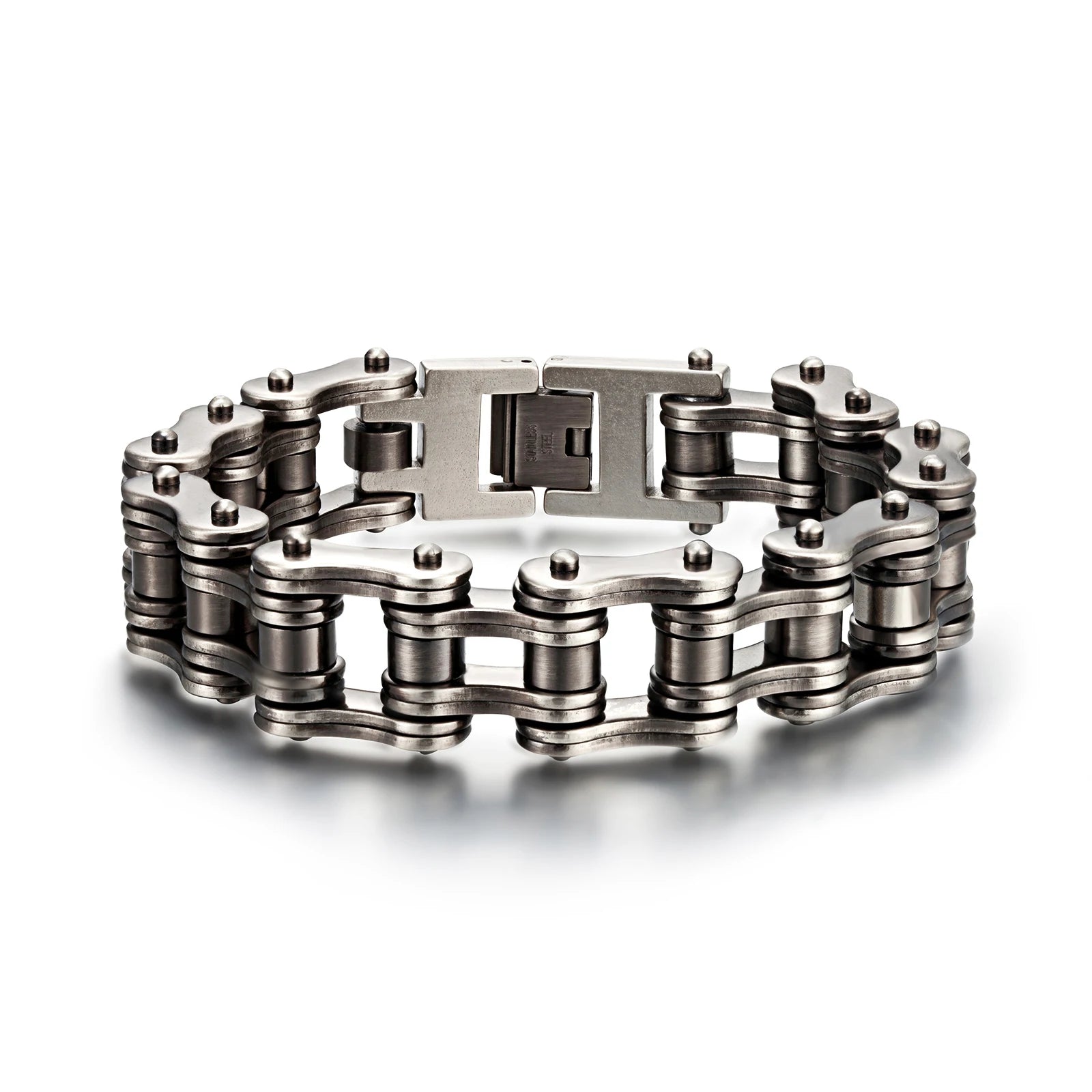 Wholesale Man Jewelry Bike Chain Bracelet Retro Black Stainless Steel Bracelet Bicycle Bracelet for Men