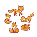 New High Quality Iron on Exquisite Embroidery Lifelike Cute fox Patch for Kid Clothes Hat Bag Decoration