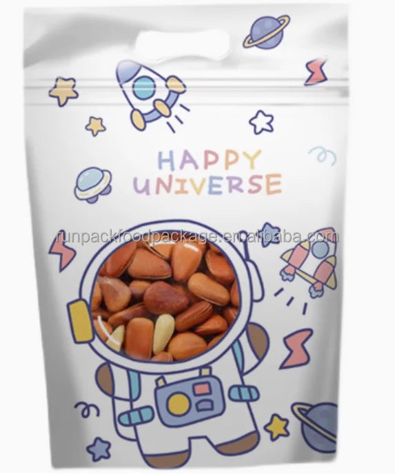 Customized Logo Mini Zipper Bags for Small Jewelry Packaging Confectionery Plastic Candy Gift Milk Pet Food Jelly Noodle Sushi