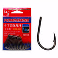 KOMCAMCIS KOM-031High Strength Well Quality Tuna Fishing Hook Black High Carbon Steel for Ocean Fishing Tuna Fish