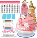 Early Riser 333 PCS Cake Decorating Kit with Springform Pans - Complete Baking Set for Professional Cake Decorating Supplies