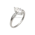 Good Quality 14k Real Gold Ring Moissanite Stone Finger Ring Fine Jewelry Women Gold Custom Jewelry Rings