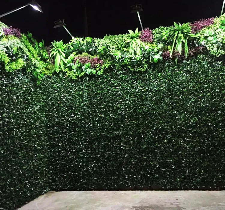 H05405 UV Outdoor Fake Grass Hedge Jungle Vertical Plants Wall Artificial Wall Hanging Plant Green Grass Wall for Home Decor