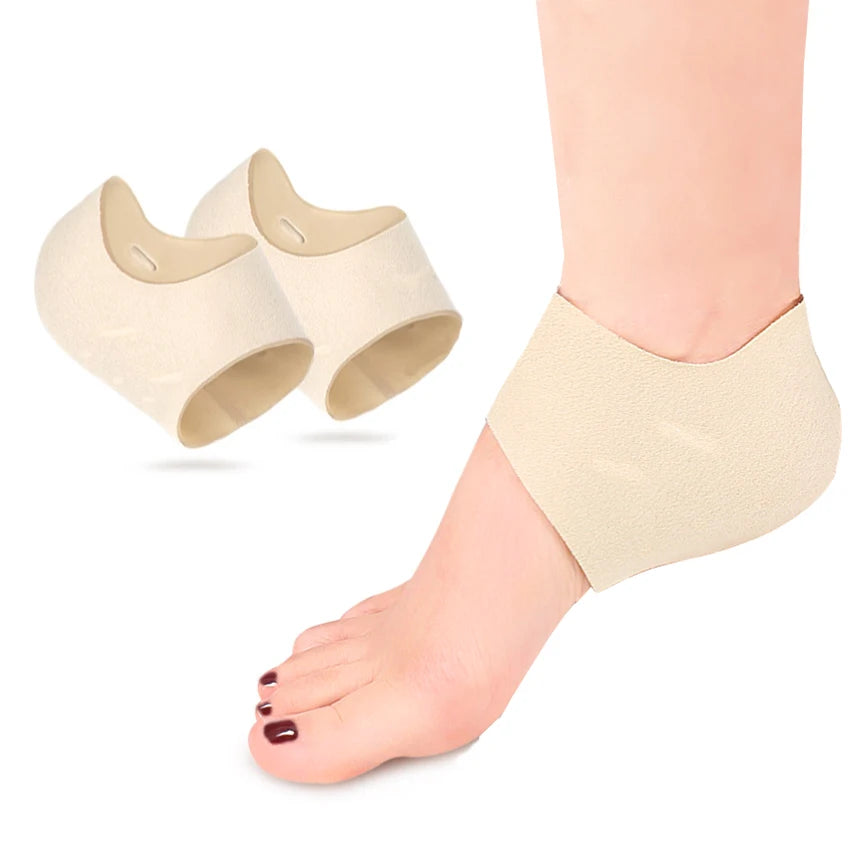 Silicone Gel Heel Protectors Sleeves for Relieve Foot Pain Relief From Plantar Fasciitis Heel Spur Cracked Heels HA00755