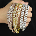 Wholesale Trendy HIPHOP Chain 925 Sterling Silver Moissanite Cuban Chain VVS Diamond Moissanite Necklace Jewelry