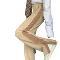 Women's Y2K Custom Logo Printed Hip Hop Anti-Static Painted Stretchy Elastic Waist Mid Wide-leg Harem Pants Stacked Flared