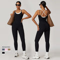 Custom Logo Gym Fitness Women Jumpsuits Athletic Wear Onesie Work Out Clothing Women One Piece Gym Bodysuits