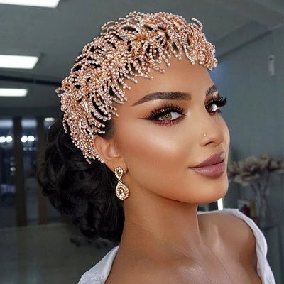 Genya Wedding Headband for Brides Bridal Headpieces Wedding Rhinestone Bridal Hair Accessories 2024