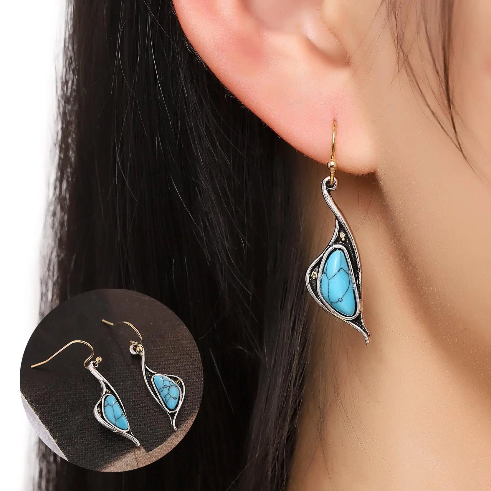 Fashion Hawaiian Cute Korean Bird Wedding Bohemian Jewellery Drop Turquoise Boho Jewelry Earrings Piercing Jewelry for Women