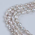 Zhuji AAA Grade 11-14mm Natural White Freshwater Baroque Shape Pearl Third Party Certified for Jewelry Making