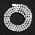 Iced Out Gold Plated Tennis Chain Set: 3mm 4mm 5mm White Gold AAA CZ Hip Hop Jewelry