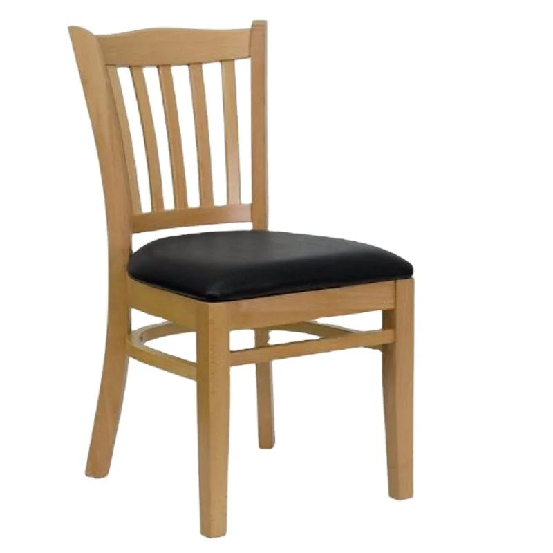 Modern Solid Wood PU Leather Comfortable Dining Chair for Home Bar Hotel Restaurant Mall & Warehouse Use