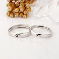 NEULRY 2021 Hot Selling Ins Sun Moon Love Shining Valentines Day Gifts Adjustable Couple Ring
