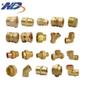 Nailida OEM 15*15  22*22 Airpert Conditioner System Compression BSPP Brass Hose Fittings Straight Coupling