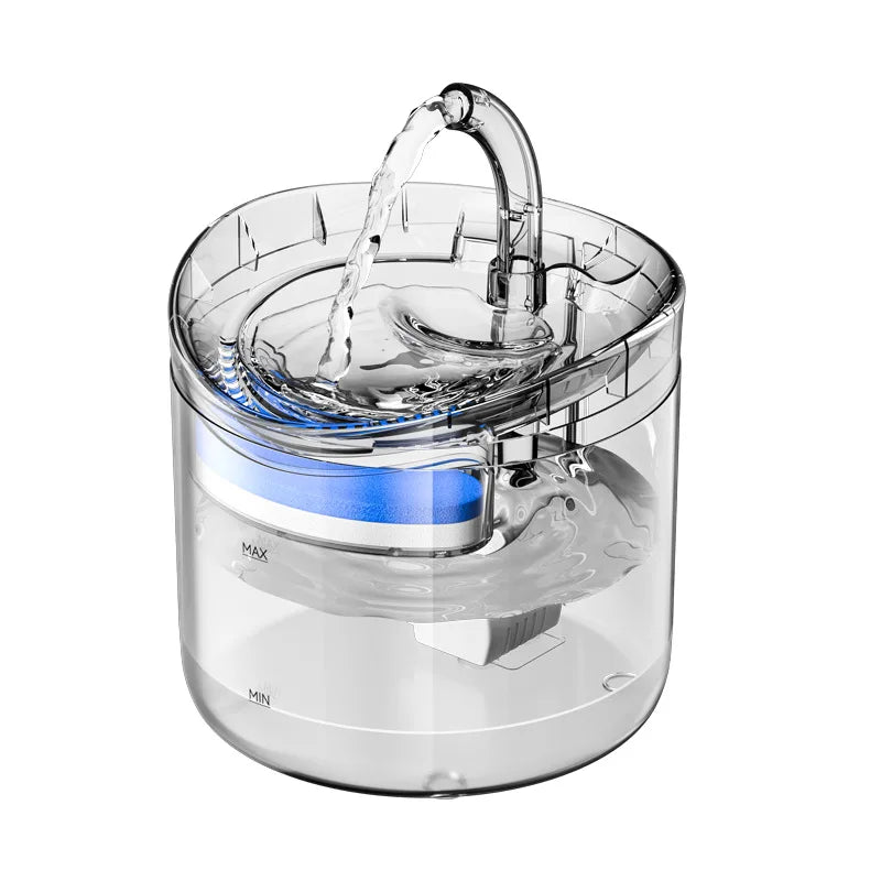 Kingtale Circulating Fountain Thermostatic Water Feeder Unplugged Pet Automatic Water Dispenser Water Bottles for Small Animals