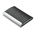 2026 Factory Direct Sale Various Custom logo Metal and Pu Leather Name Business Card Holder