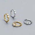 Dropshipping 925 Sterling Silver Circular Pearl CZ Diamond Stud Earring Jewelry for Women