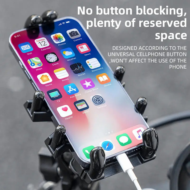 ROCKBROS Adjustable Bicycle Mobile Phone Holder for Bike Scooter Bicycle Versatile Accessory for Convenient Phone Access