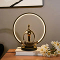 Modern Ceramic Yoga Girl Abstract Art Decor USB Bedroom Living Room Bedside bar Table Lamp Light