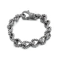KALEN Fine Jewelry Men Gothic Bracelets Stainless Steel Rope Links Fashion Bracelets Bangles