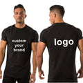 Unisex Muscle Fit Gym T-Shirt Woven Solid Pattern T-Shirts for Men