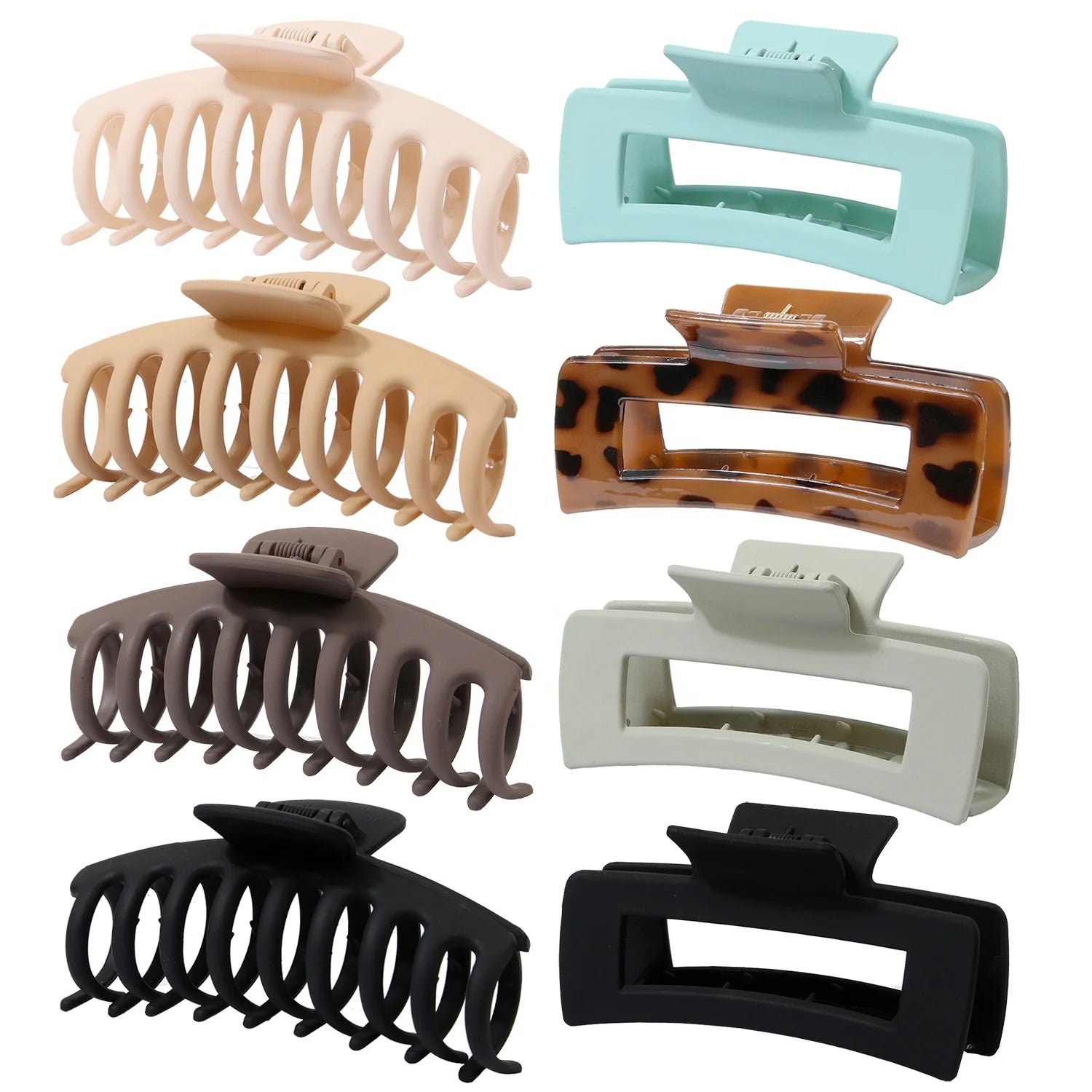 Wholesale Fashion Acrylic Plastic Hair Crab Claw Clip Large Size Hold Hair for Women Girls