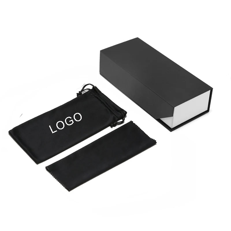 81096 Custom Logo Fashion Portable Sunglass Box Packaging Women PU Leather Sunglasses Case Box Cardboard Designer Accessories
