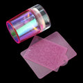 BIN 2022 Latest Aurora pink Nail Stamper Wholesale High Quality Nail Stampers and Scrapers